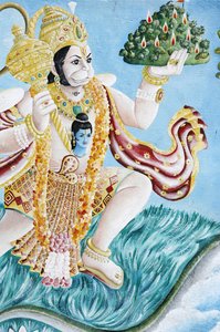 Hanuman dios mono. Pashupatinah, Katmandú, Nepal
