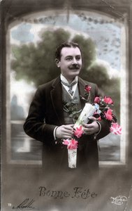 Tarjeta de felicitación de Feliz Día de William M. Timlin
