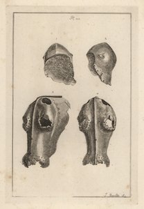 Casco 1,2, y chanfrón de hierro 3,4 que pertenecieron a Guy, Conde de Warwick de Unbekannt