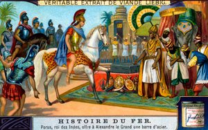 Historia del hierro: el rey Poro y Alejandro Magno de Unbekannter Künstler