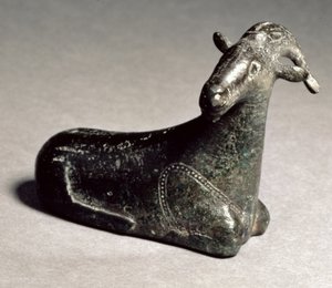 Figura hueca de un cabra, griego oriental, Periodo Arcaico, c.550 a.C. de Unbekannt