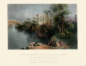 Tierra Santa - El río Nilo en Philce -Biblia de Unbekannter Künstler