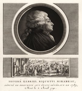 Honoré Gabriel Riquetti, conde de Mirabeau de Unbekannt