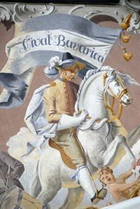 Jinete a caballo, Fresco, Baviere, Alemania. de Unbekannter Künstler
