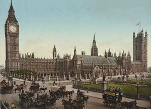Casas del Parlamento, Londres, c.1890-1900 (impresión fotoquímica)