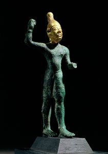 Ídolo del dios de la tormenta Baal, de Siria, Edad de Bronce (c.1350-1250 a.C.)