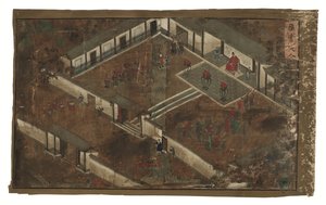 Edictos imperiales sobre el general Qi Mian, dinastía Ming (tinta y color sobre seda) de Unbekannter Künstler