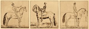 Instrucciones sobre la postura a caballo de Unbekannter Künstler