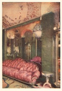 Interior de la tienda de Richard Hudnut, rue de la Paix, París 1928 (impresión) de Unbekannter Künstler