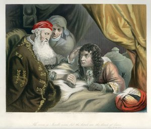 Jacob engaña a su padre Isaac - Biblia de Unbekannter Künstler