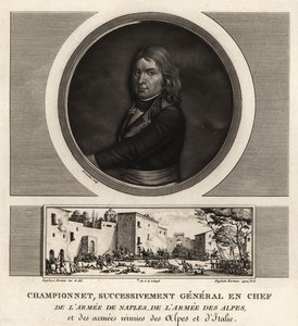 Jean Etienne Vachier Championnet, General en Jefe del Ejército de Nápoles, de los Alpes, de Italia de Unbekannt