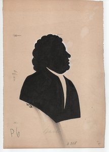 Johann Sebastian Bach (1685-1750) (hacia 1850, silueta)
