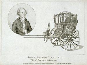 John Joseph Merlin, inventor y mecánico belga, c 1770 de Unbekannt