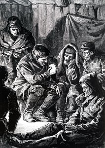 John Richardson durante una expedición ártica terrestre de Franklin