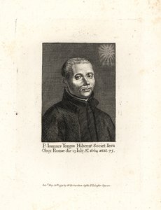 John Yonge, Ioannes Yongus, sacerdote jesuita irlandés, fallecido en 1664, a la edad de 75 años. Grabado en cobre de la obra de William Richard Portraits Illustrating Granger