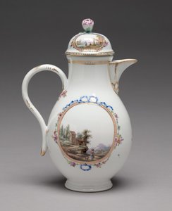 Jarra con tapa, hecha por la Fábrica de Porcelana de Meissen, 1774-1814 de Unbekannt