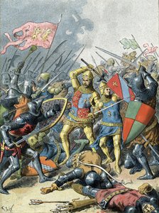 El rey Juan II el Bueno en la batalla de Poitiers (1356)