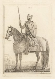 Caballero o hombre de armas en armadura de la época del Rey Enrique II de Unbekannt