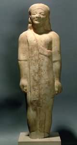 Kouros Dionysermos, Griega, Período Arcaico, c.600 a.C.