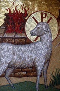 Monasterio de Kykkos, Chipre. Mosaico del Cordero de Dios, Pedoulas, Chipre de Unbekannt