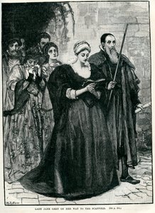 Lady Jane Grey camino de su ejecución