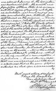 Carta de George Washington al Conde de Buchan sobre los principios de la futura política exterior estadounidense, incluyendo paz, amistad universal y evitar la participación en la política europea, y también enviando los planes para la nueva capital de Unbekannt