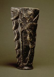 Copa de libación del Príncipe Gudea, dedicada a su dios personal Ningishzida, de Telloh, antigua Girsu, c.2150 a.C. de Unbekannt