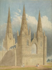 Catedral de Lichfield - Fachada Oeste de Unbekannt
