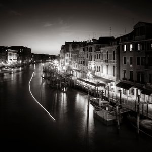 Tráfico ligero, Venecia, Italia, 2013 (fotografía en B/N)