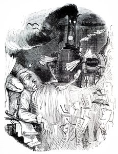 La pesadilla ferroviaria de Lord Brougham. de Unbekannter Künstler