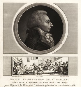 Louis-Michel le Peletier, Marqués de Saint-Fargeau (1760-1793), político francés y mártir de la Revolución Francesa de Unbekannt