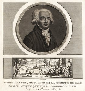 Louis Pierre Manuel, escritor, procurador de la Comuna de París, guillotinado en 1793 de Unbekannt