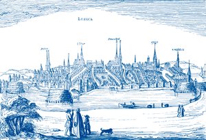 Lübeck y su puerto de Unbekannter Künstler