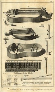 Luthería: presentación de diferentes herramientas para fabricar instrumentos de arco de Unbekannter Künstler