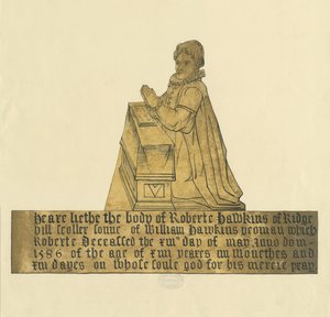 Iglesia de Madeley - Monumento a Robert Hawkins de Unbekannt