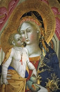 Madonna y niño, siglo XIV, museo Piersanti, Matelica, Marche, Italia de Unbekannt