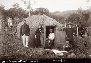 Haciendo Tappa, una tela nativa, c.1875 de Unbekannt