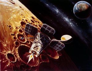 Vuelo Espacial Tripulado, EE.UU., Apollo, Dibujo General del Orbitador Lunar