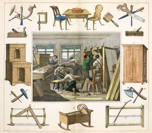 Fabricación, Muebles El carpintero de Unbekannt