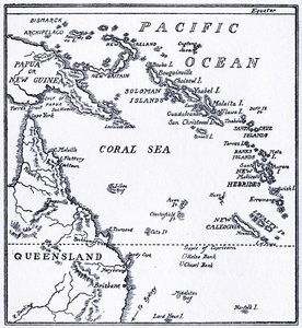 Mapa de Melanesia