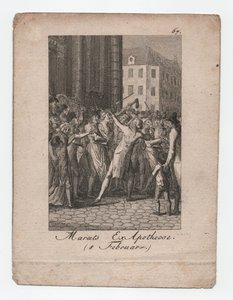 La exApoteosis de Marat el 8 de febrero de Unbekannter Künstler