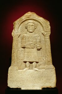 Estela funeraria de mármol, con inscripción griega, romana, siglo III a.C. de Unbekannt