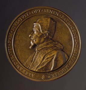 Medalla conmemorativa de la peste que asoló Roma en los años 1656-1657