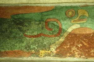 México, Ciudad de México, Teotihuacán (siglo I d.C.), Templo de los Jaguares, fresco de loro de Unbekannt