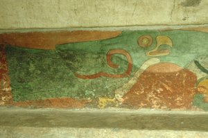 México, Ciudad de México, Teotihuacán (siglo I d.C.), Templo de los Jaguares, fresco de loro de Unbekannt