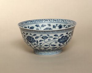 Cuenco azul y blanco Ming, marca Hsuan-te (1426-35) de Unbekannt
