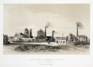 Minería, Carbón de la Compañía Minera de Carbón De la Cossette, Bélgica