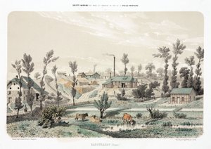 Minería, Minerales Metálicos. Mina de zinc, Rabotraedt, Prusia de Unbekannt