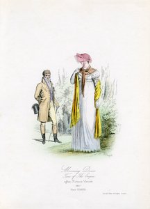 Vestido de mañana en la época del Imperio