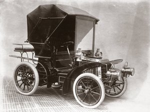 Coche de motor en el stand de C S Rolls & Co, Agricultural Hall, Londres de Unbekannt
